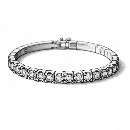 Bracelet technical sketch